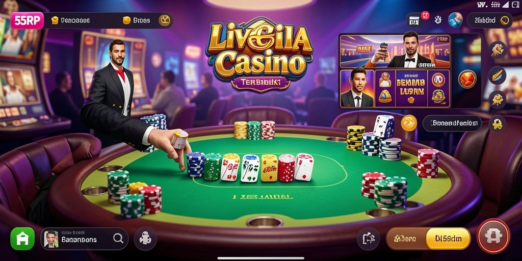 Gameplay menarik dan interaktif dari Live Casino 55RP.