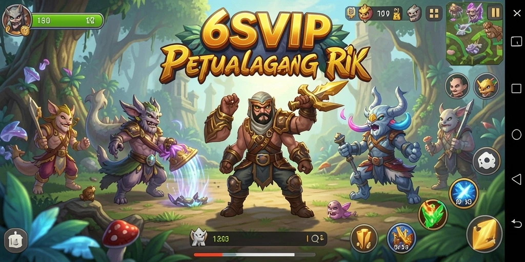 Screenshot gameplay 6SVIP menampilkan pertarungan yang mendebarkan.