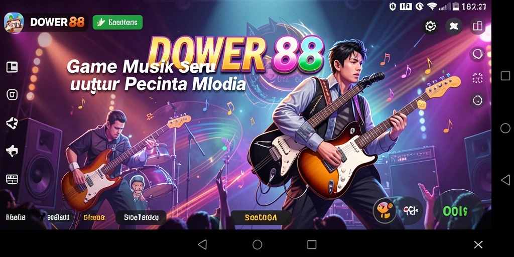 Tampilan gameplay DOWER88 yang penuh warna dan interaktif.