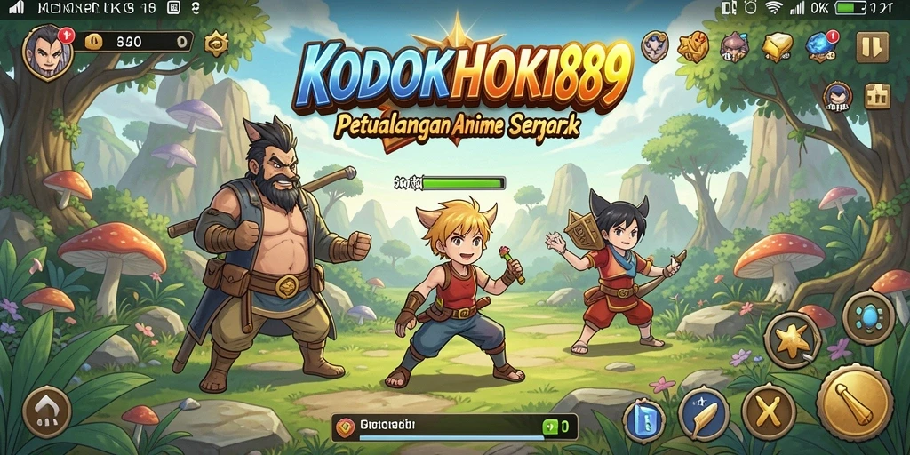 Screenshot KODOKHOKI889 menampilkan momen aksi seru dalam gameplay Anime.