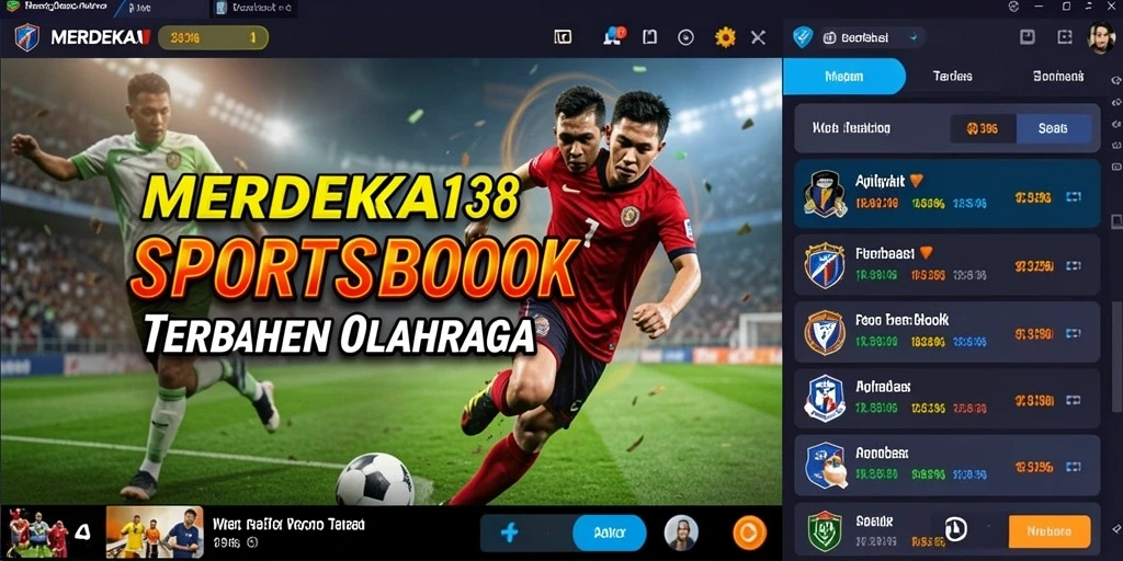 Tampilan menarik dari gameplay Sportsbook di MERDEKA138.
