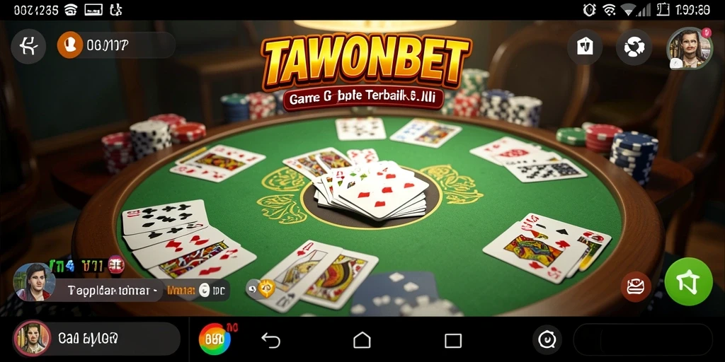 Tampilan gameplay seru dalam TAWONBET ketika bermain Gaple.